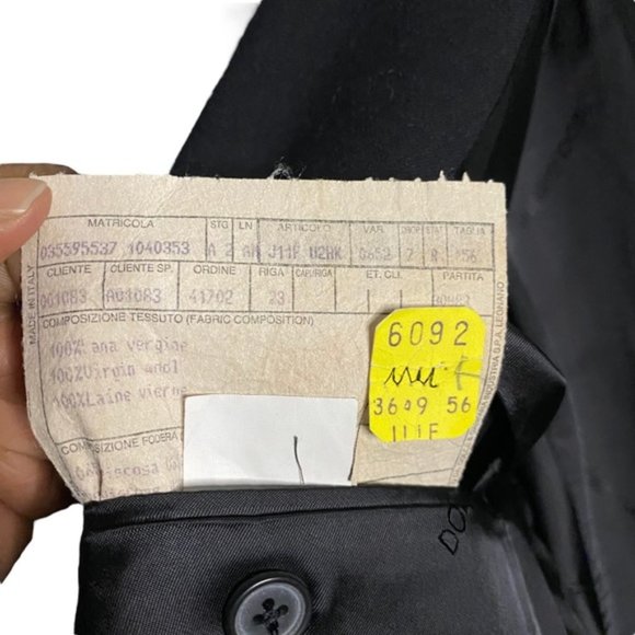 Dolce & Gabbana Men's Black Virgin Wool Single Breasted Notch Lapel Blazer - Picture 9 of 12